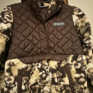 Columbia jacket pullover XS pockets fleece